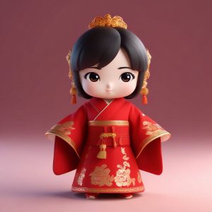 🏮新年Q版汉服盲盒! 红红火火的古风少女太适合做微信头像了!