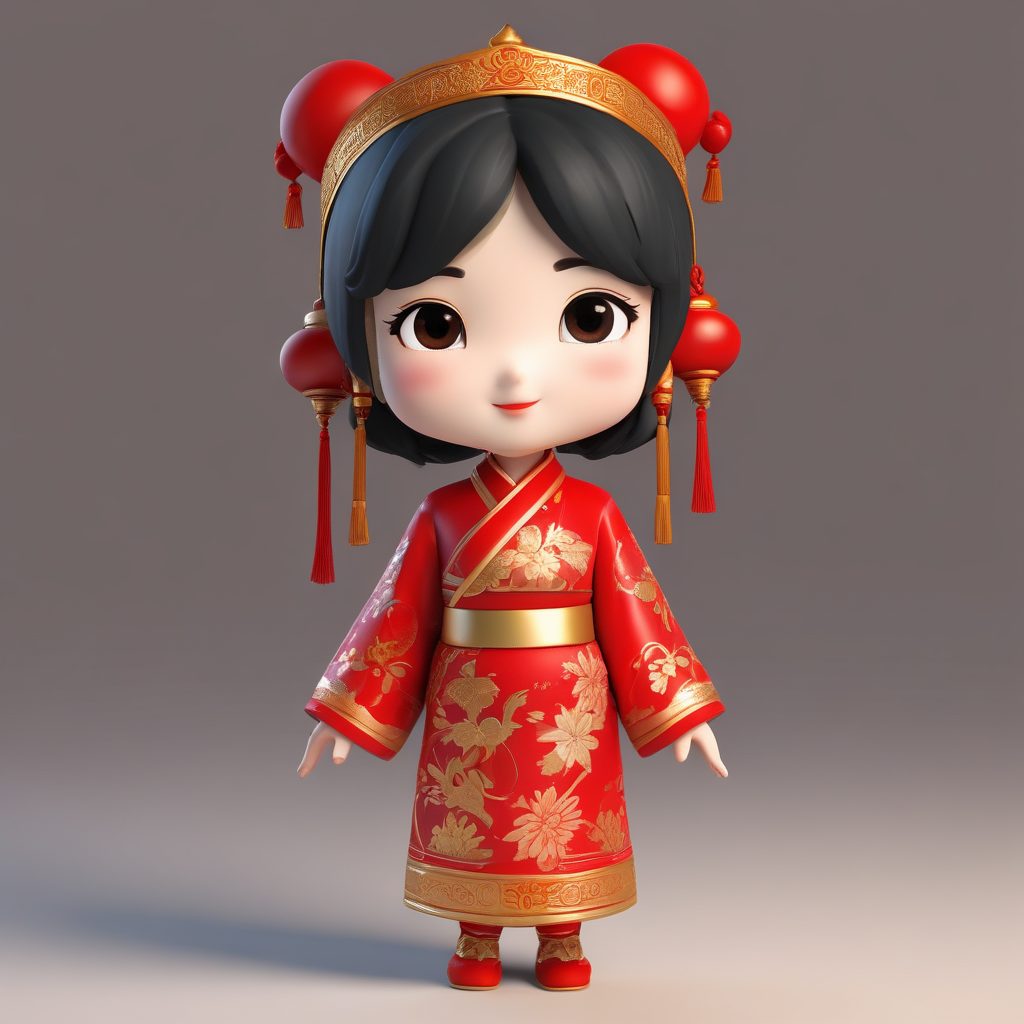 🏮 新年限定！红彤彤Q版喜庆少女提示词 | 旺年头像生成