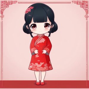 🏮 新中式复古旗袍Q版！东方美学可爱暴击！