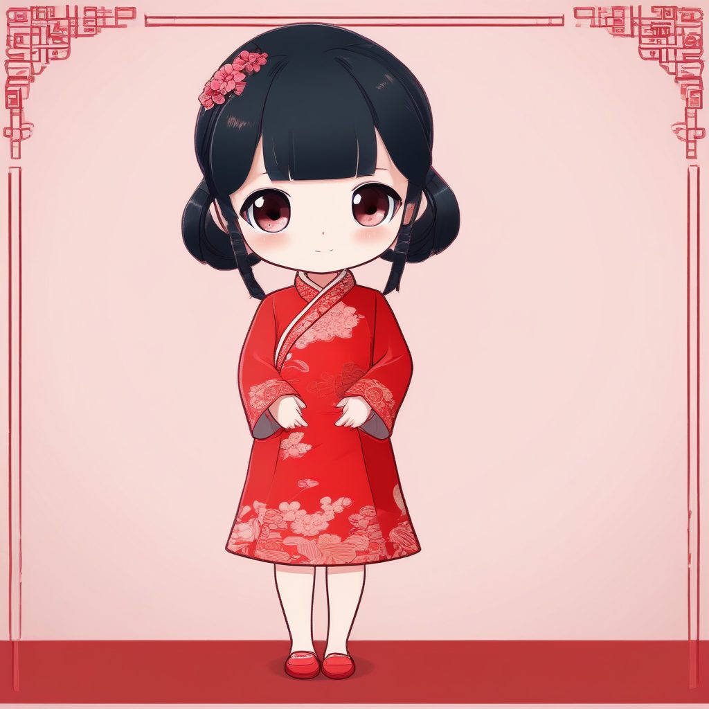 🏮 新中式复古旗袍Q版！东方美学可爱暴击！