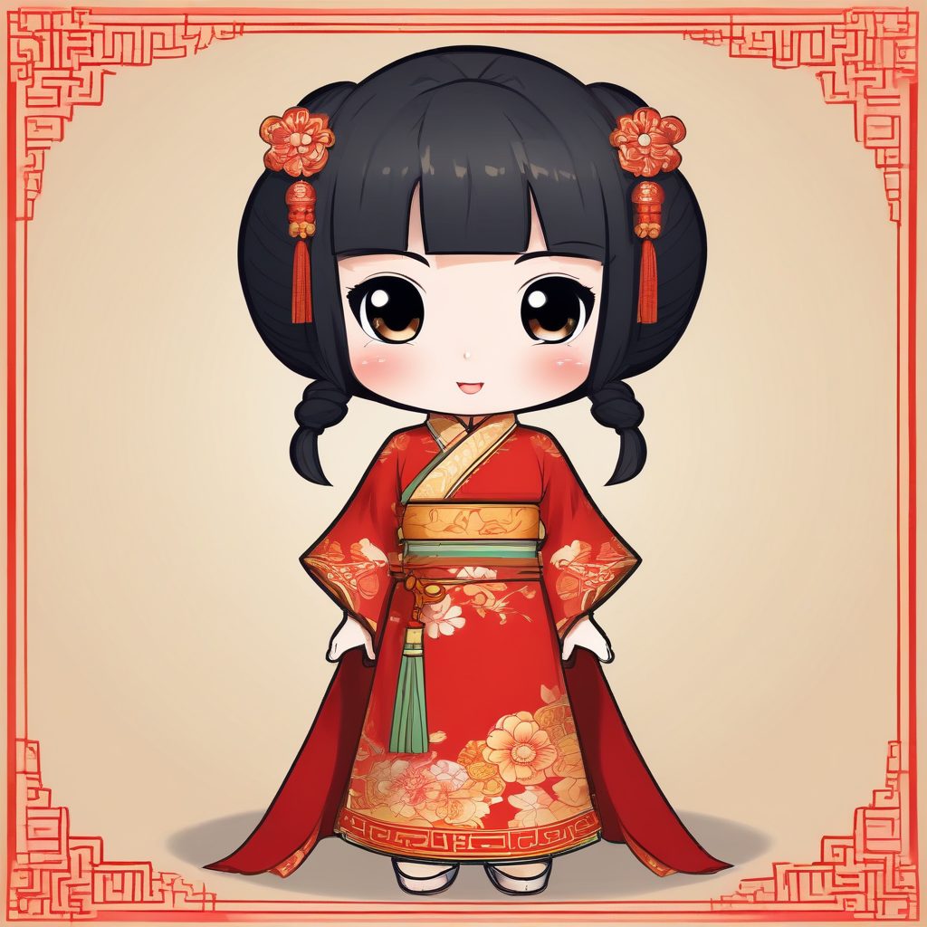 🏮新中式美学！Q版复古旗袍少女，二次元治愈系穿搭！