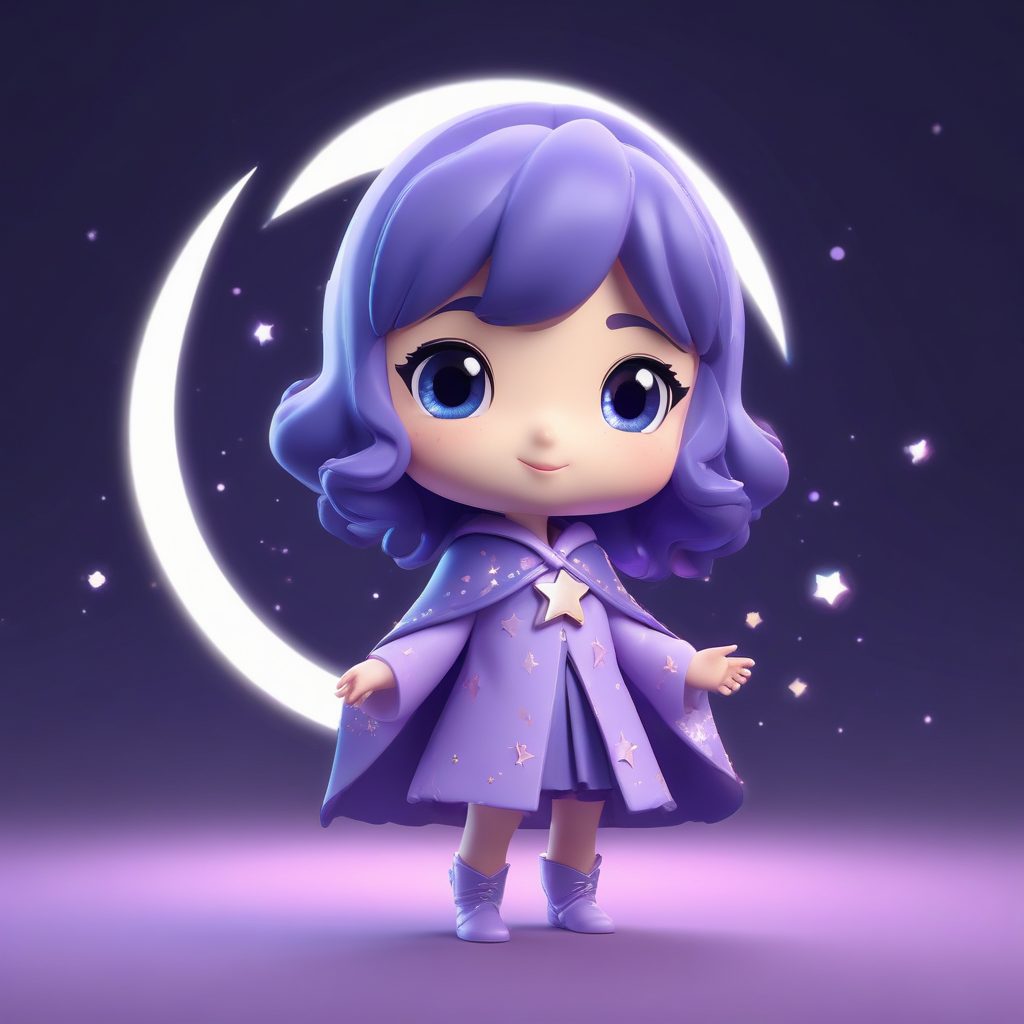✨星空魔法少女！Q版盲盒立绘,悬浮姿态太梦幻了！
