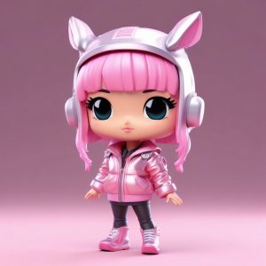 💜 Y2K潮流Q版：千禧粉红奢华风盲盒建模！💖