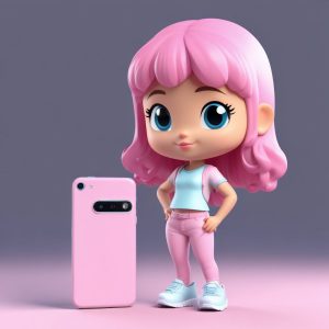 💖Y2K甜酷风！千禧粉Q版少女立绘,超闪亮盲盒！