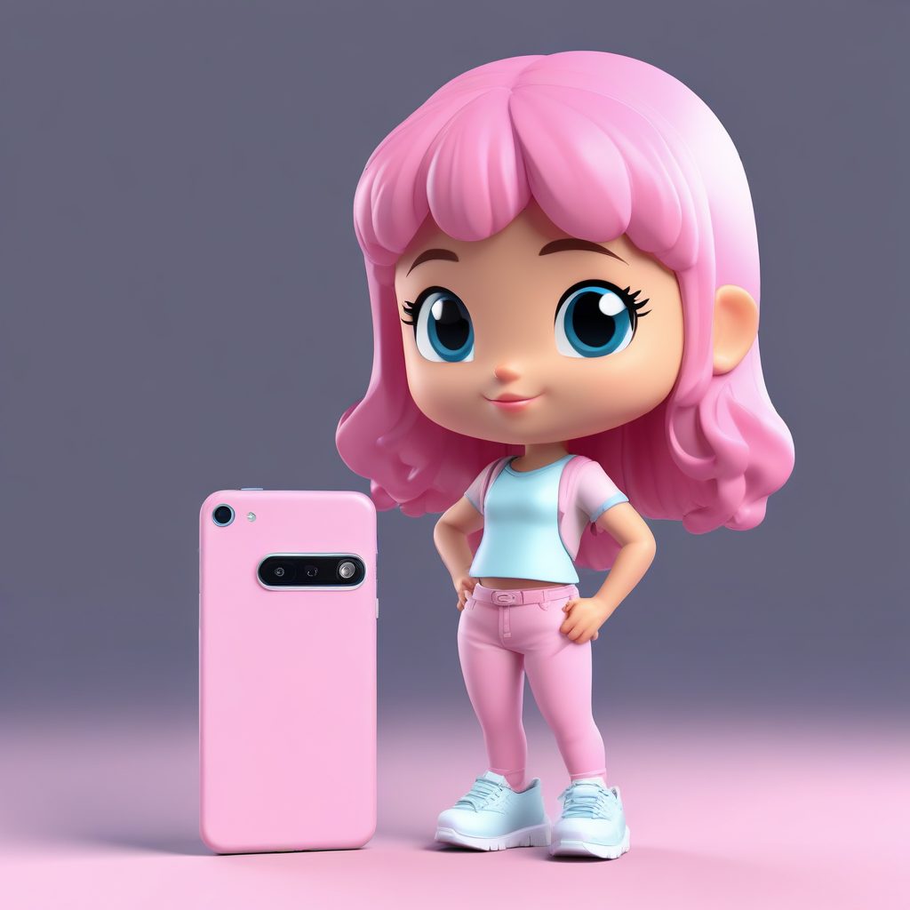 💖Y2K甜酷风！千禧粉Q版少女立绘,超闪亮盲盒！