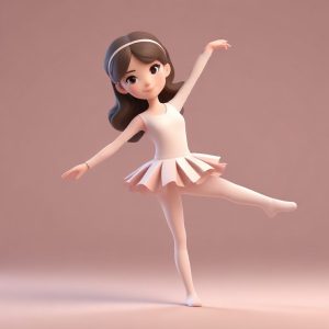 🩰优雅芭蕾Q版：极简线条与肉桂色，高级感头像！