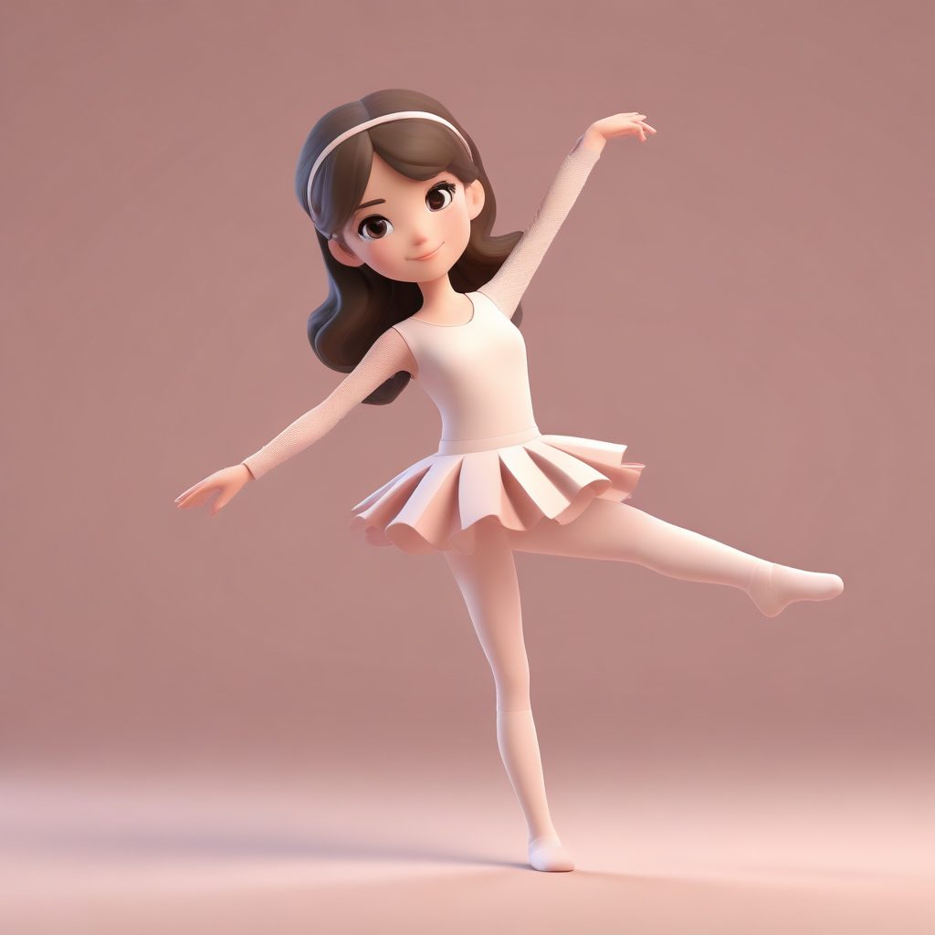 🩰优雅芭蕾Q版：极简线条与肉桂色，高级感头像！