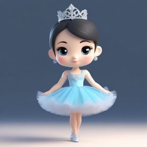 🦢优雅小天鹅！Q版芭蕾少女头像，仙气飘飘全身站立照！