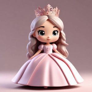 👑在逃公主盲盒Q版！迪士尼风甜美全身立绘，超精致粘土细节！