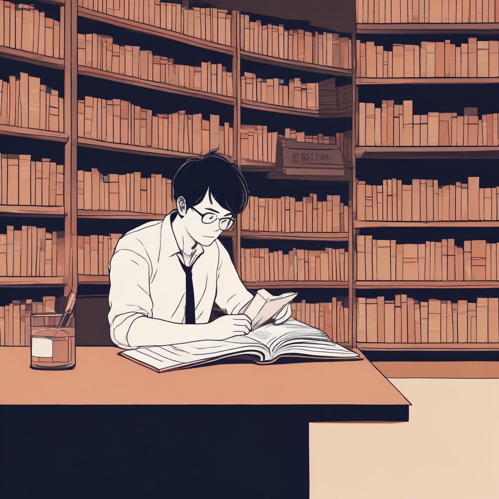 🔥在图书馆的日漫文艺风肖像，完美头像选择！