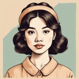 🎞️噪点肌理感复古插画肖像：穿越回胶片时代的美人！