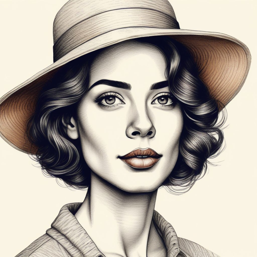 📻噪点肌理感复古风！手绘肖像的颗粒美学