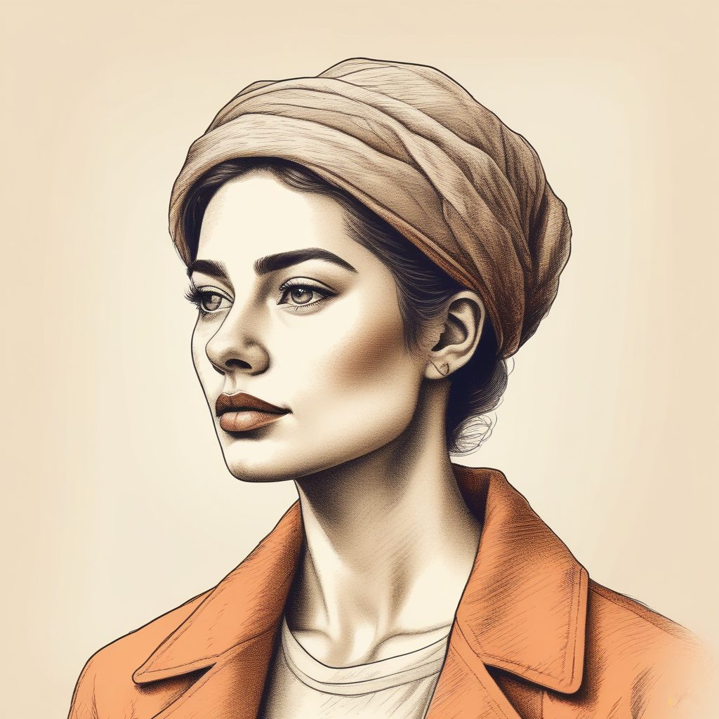 🎨噪点肌理感复古肖像：80年代的电影滤镜手绘风