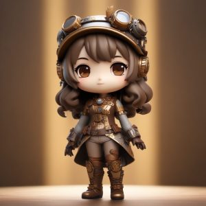 ⚙️蒸汽朋克罗莉Q版：金属与软陶的碰撞，超细节盲盒手办！🕰️