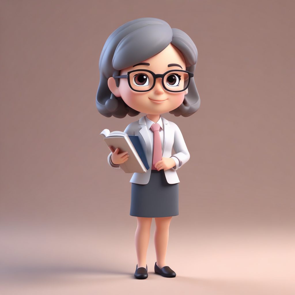 👩‍🏫知性甜美：Q版女教师盲盒，全身站立高细节！