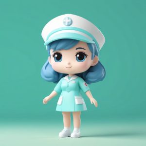 👩‍⚕️ 职业系列：极简Q版护士小姐姐！纯净配色一眼治愈！