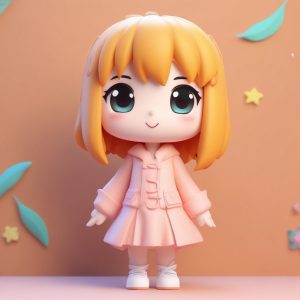 🧱治愈粘土感！3D极简软陶Q版盲盒Prompt！高级材质表现力！🧡