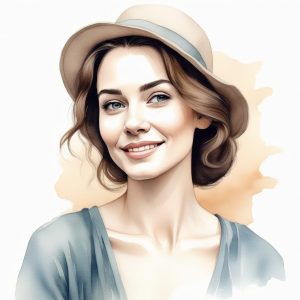 💧治愈系壁纸！极简水彩晕染清新风手绘插画头像，软糯感溢出！