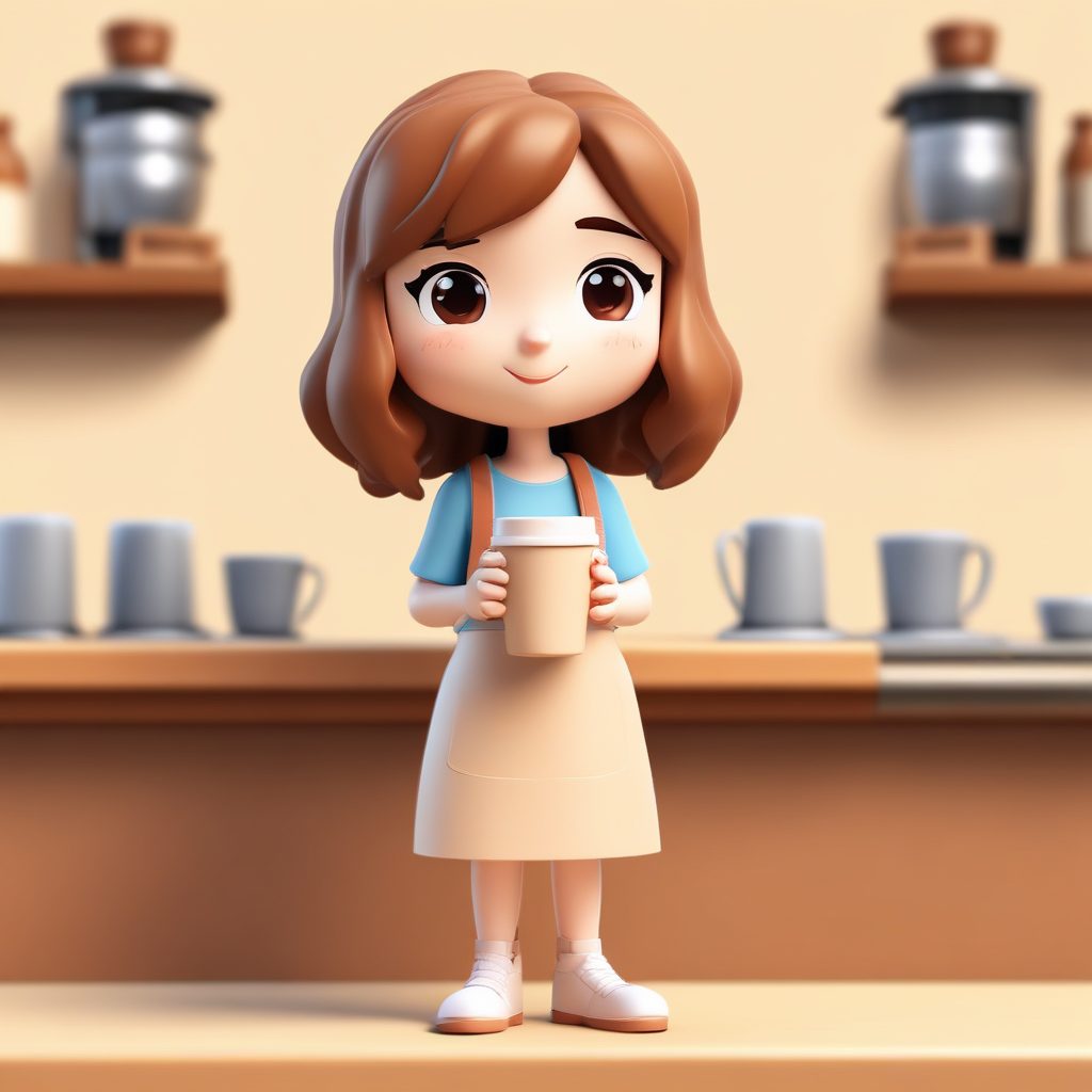 ☕️ 治愈系咖啡师Q版盲盒：手持拿铁，温暖系头像生成！