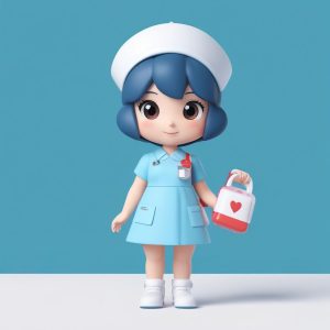 💊治愈系Q版护士小姐姐！温柔马卡龙配色，最萌白衣天使盲盒提示词