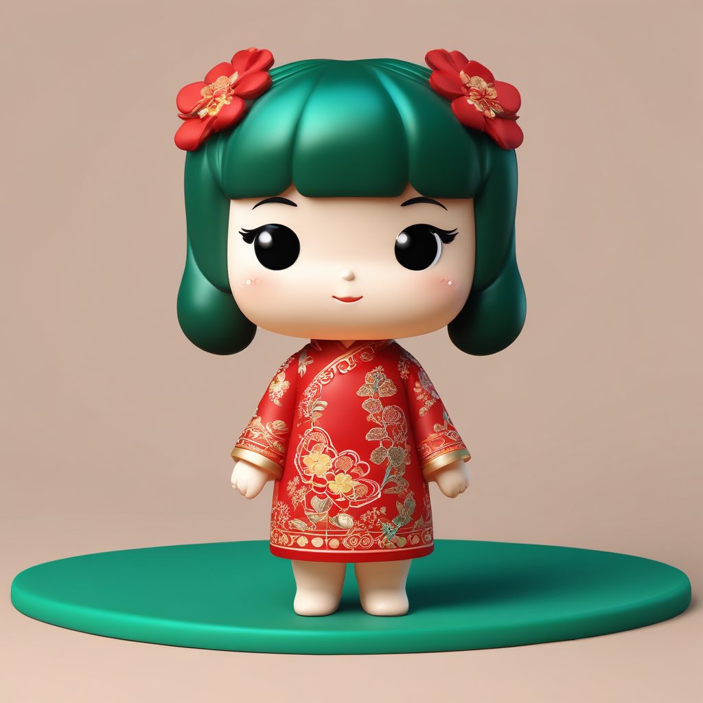 🍜中式旗袍Q版：温婉复古小少女，头像生成必备！🧧