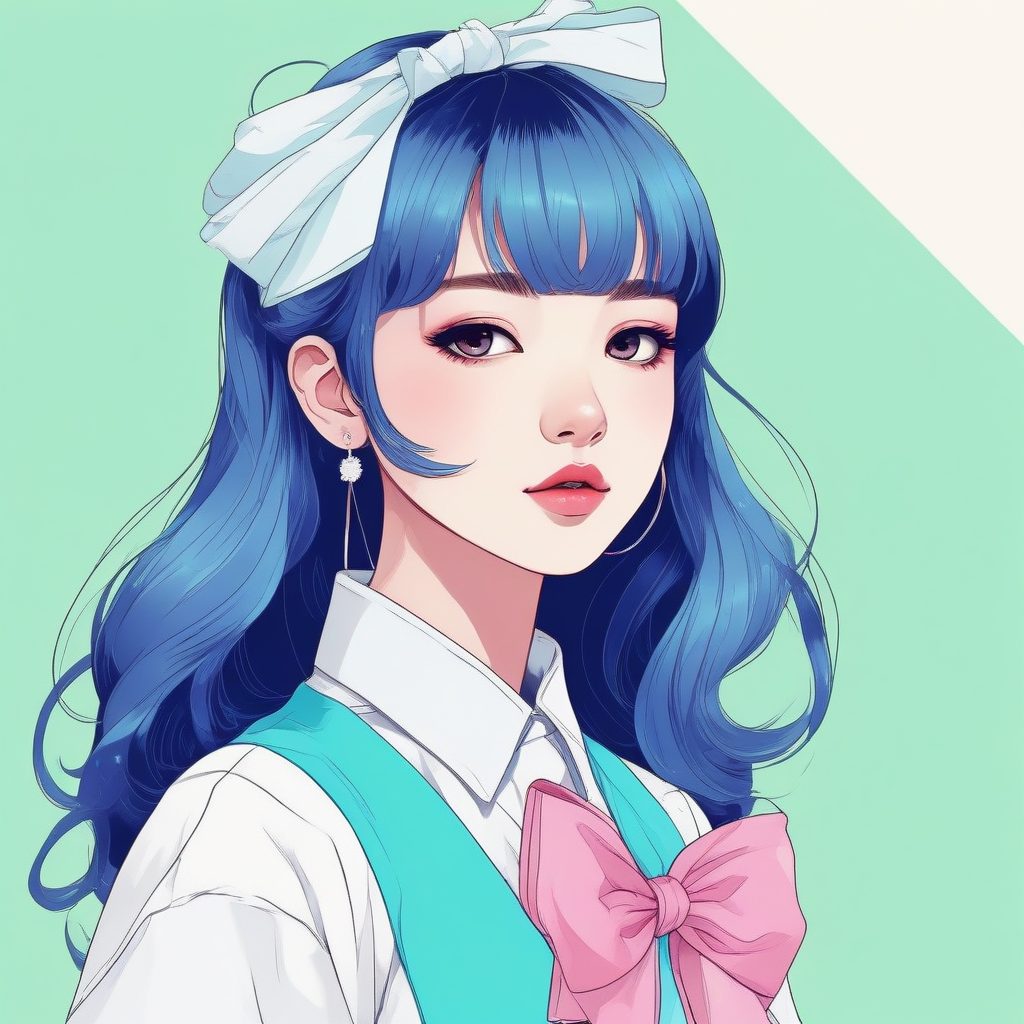 ✨抓住少女心！高饱和度粉蓝Kawaii风插画秘籍🔥