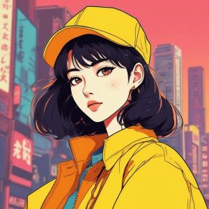 📺 90年代复古风：高饱和度赛璐璐少女，穿越时空的惊艳感
