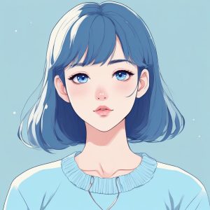 🧊冰岛蓝梦境！极简线条下的清冷系少女