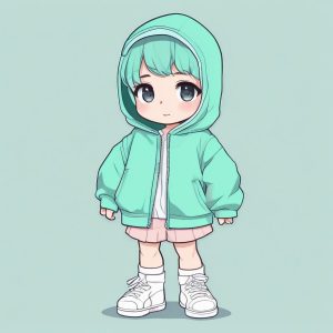 🛹 潮酷街头风: 二次元极简 Q版少女穿搭头像分享