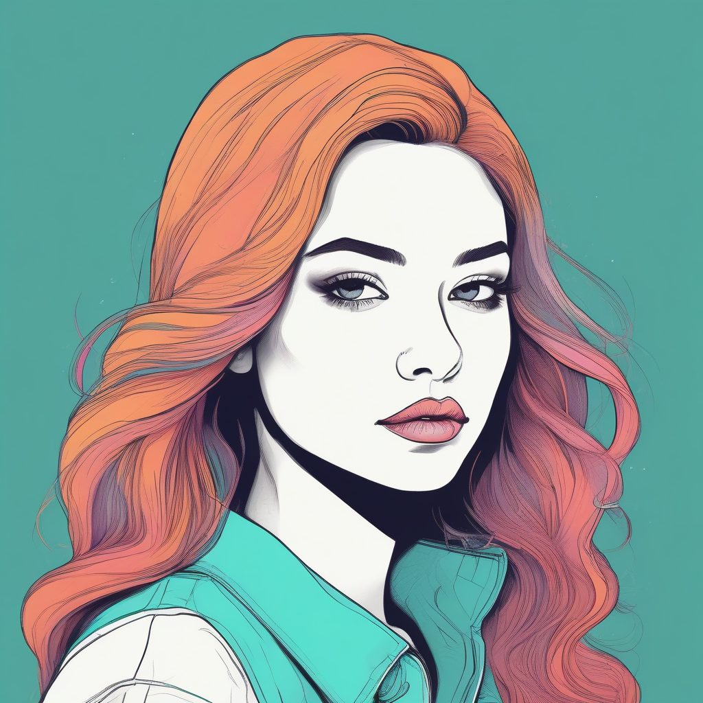 🍭超现实糖果风：亮眼韩系时尚美少女手绘插画