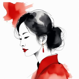 🏮传统新说：红与黑的经典碰撞，过目不忘的头像