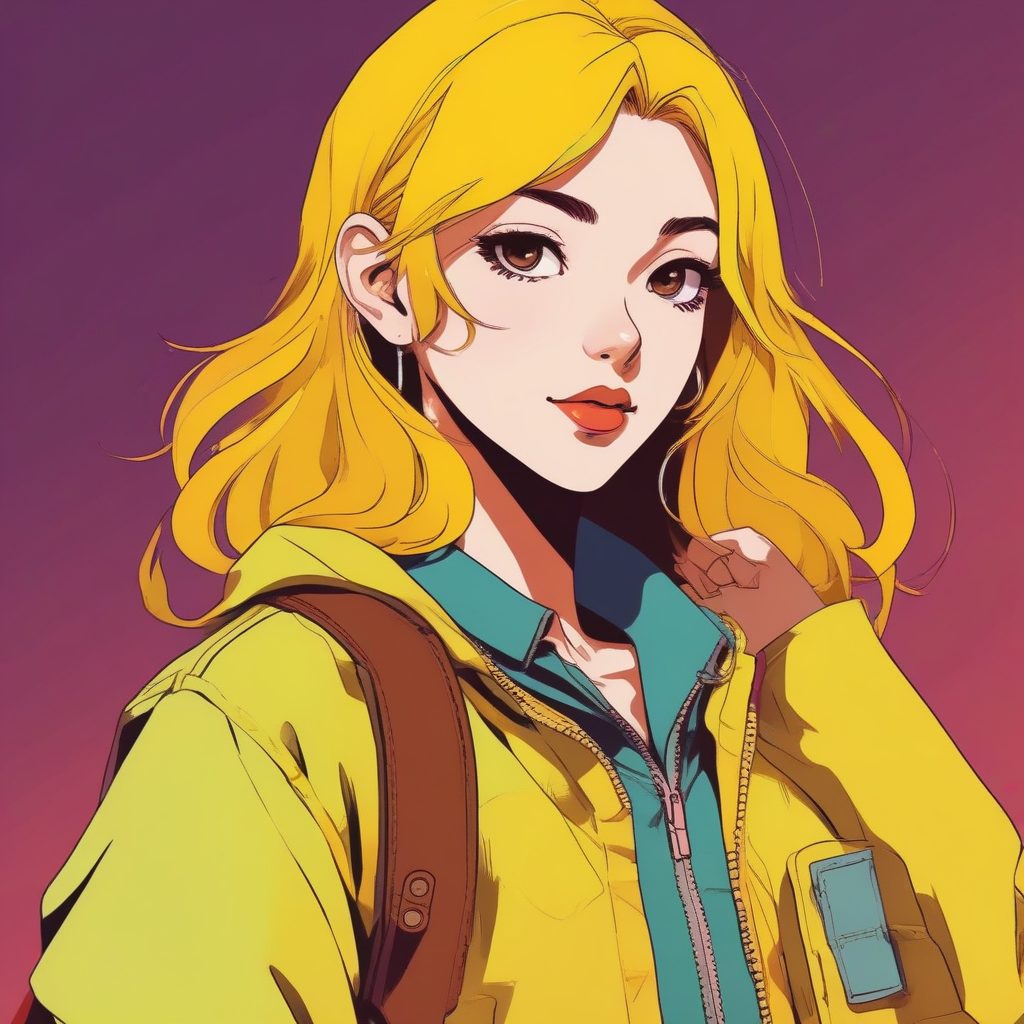 🎞️ 穿越回90年代！高饱和赛璐璐复古少女肖像