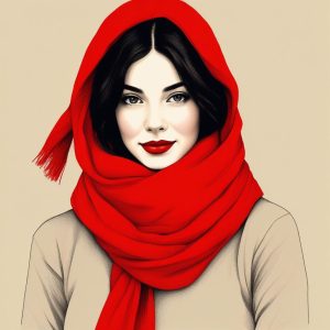 🧸冬日暖阳: 极简治愈系毛衣女孩手绘