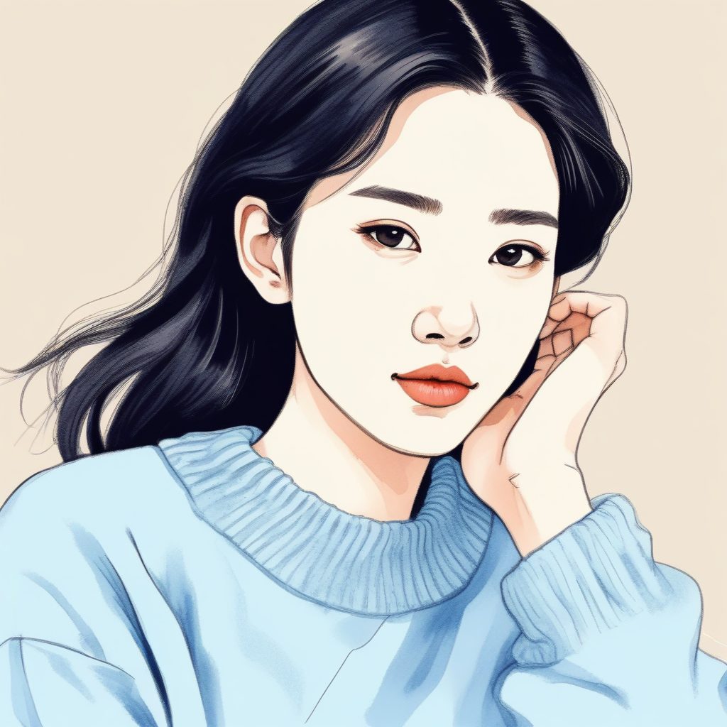 🧶冬日治愈系！韩系休闲慵懒风插画