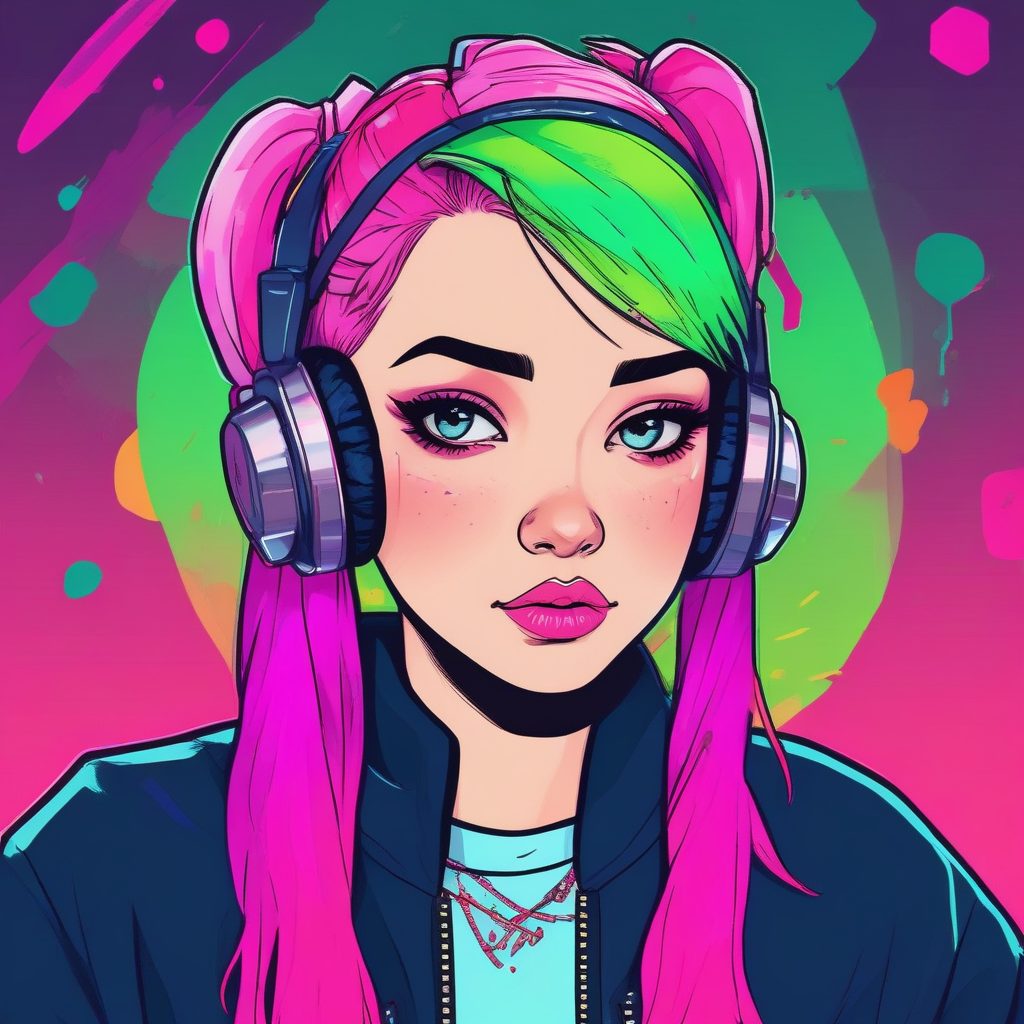 🍭多巴胺女孩：千禧风Y2K亚文化头像，拿捏色彩美学
