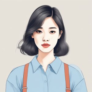 🎨 氛围感满分！韩系ins风极简线条手绘头像