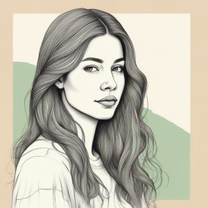 🍃 宫崎骏式的治愈：极简手绘清新女孩，满屏的温柔