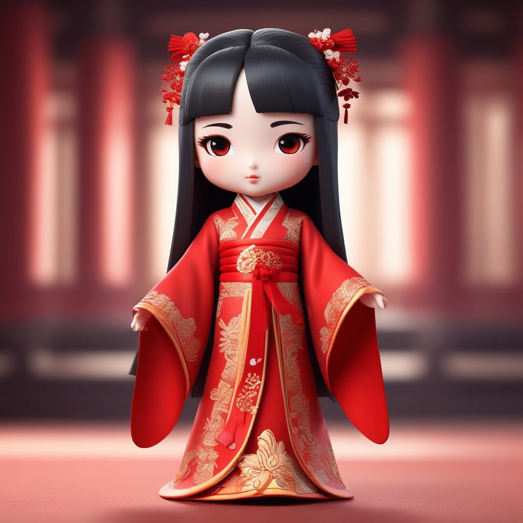 🏮 古风 3D 汉服小女孩：软萌糯叽叽的中国风盲盒