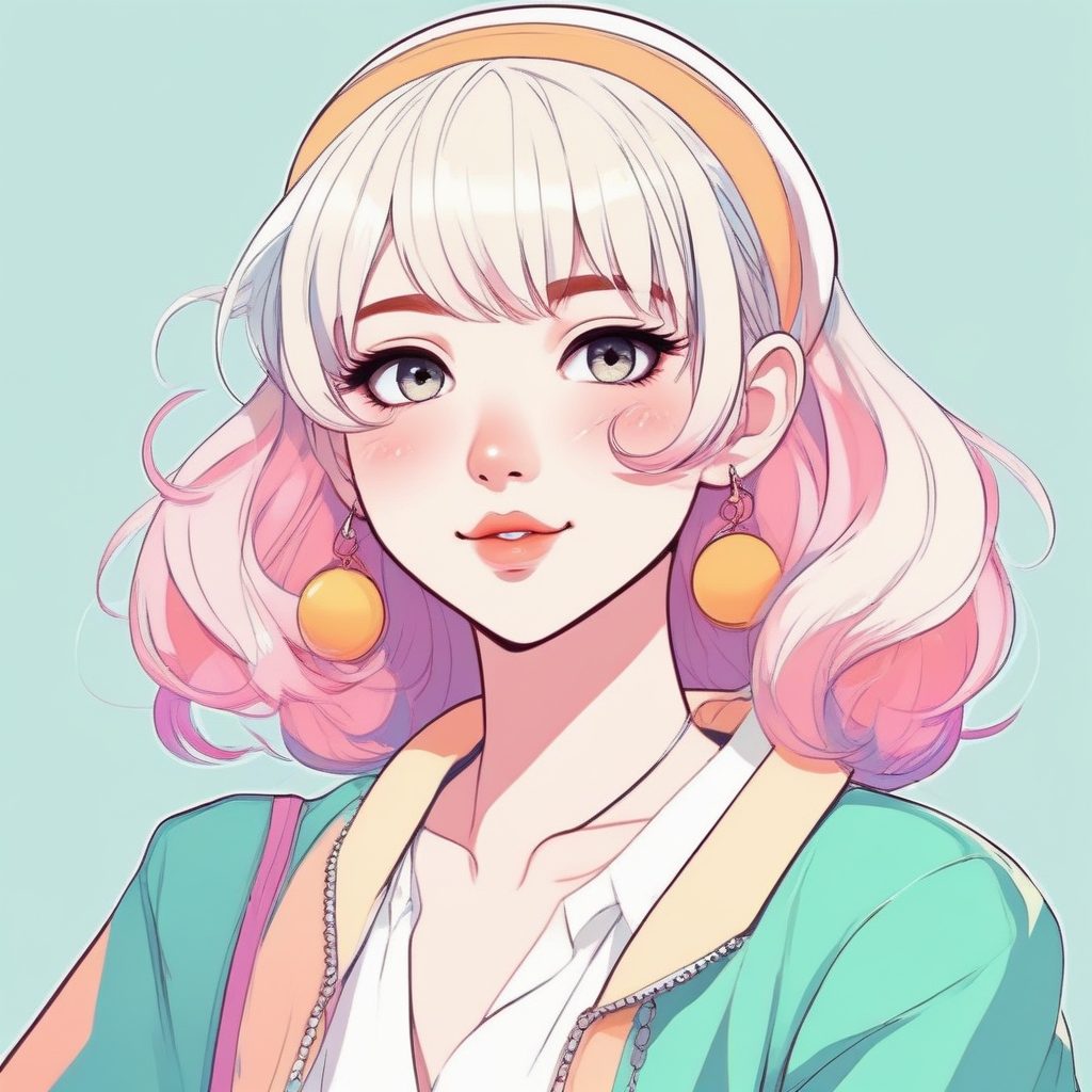 ✨韩流风暴！超现实糖果色动漫少女