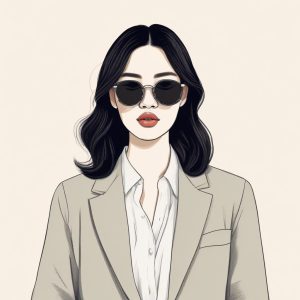 🖌️ 韩系Ins风极简线条肖像：随性涂鸦的松弛感