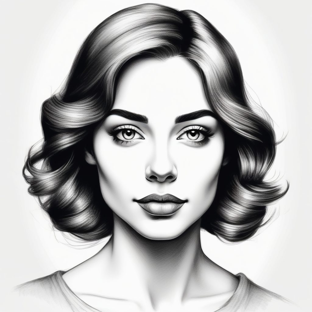 🖋️极简黑白灰: 铅笔素描下的纯真灵魂