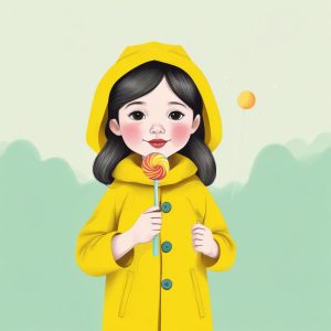 🍭 极简童趣涂鸦：棒棒糖女孩，重拾那份天真烂漫
