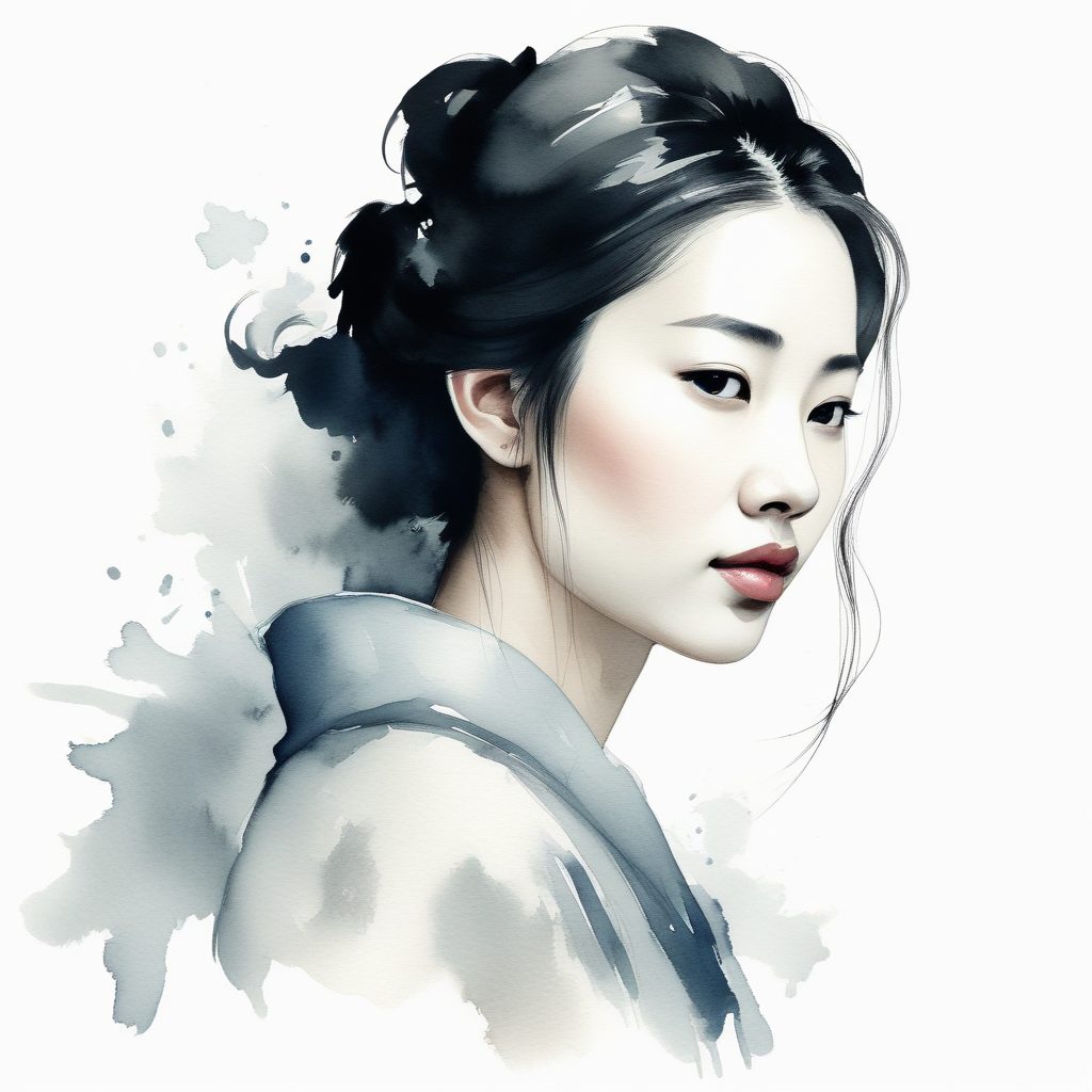 🏮 极简新中式：清冷如墨的国风少女，尽显东方神韵