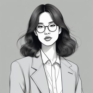 👓酷飒韩系小姐姐！这种极简Chic风头像谁能不爱？