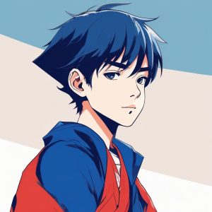 🕶 酷飒预警！极简线条日系少年头像