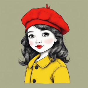 🍭 蜡笔涂鸦风：超萌Q版女孩，找回你的童真