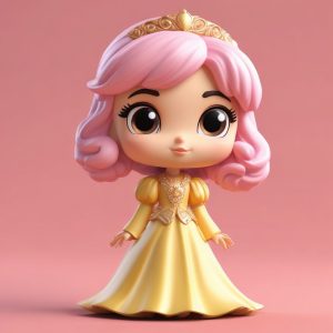 👑 梦幻联动！AI打造超萌Q版在逃公主，盲盒质感绝了