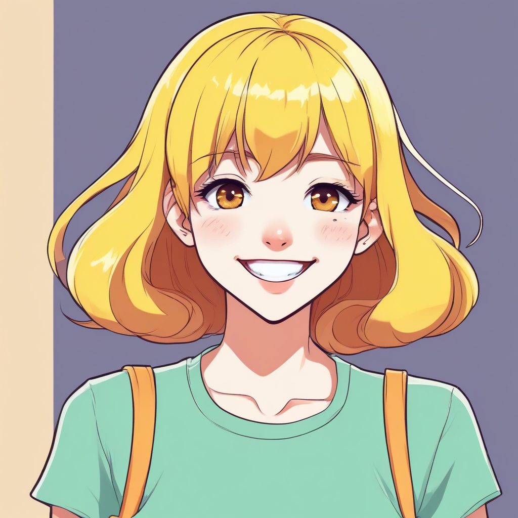 🍋明黄色的快乐！元气满满的极简动漫头像