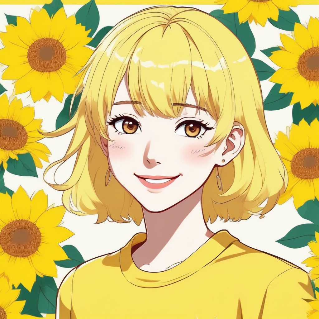 🌻明亮多巴胺!极简动漫少女头像分享