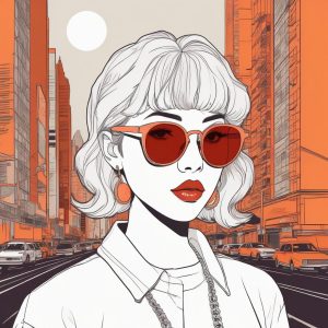 🥨 摩登复古风: 极简线条下的90年代感少女